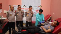 HUT ke-72 Humas Polri, Bidhumas Polda Banten Gelar Donor Darah